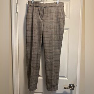 H&M Checkered Straight Leg Pants - Black and Cream NWOT